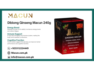 Made In USA 100% Original Diblong Ginseng Macun Price In Burewala +923312224449